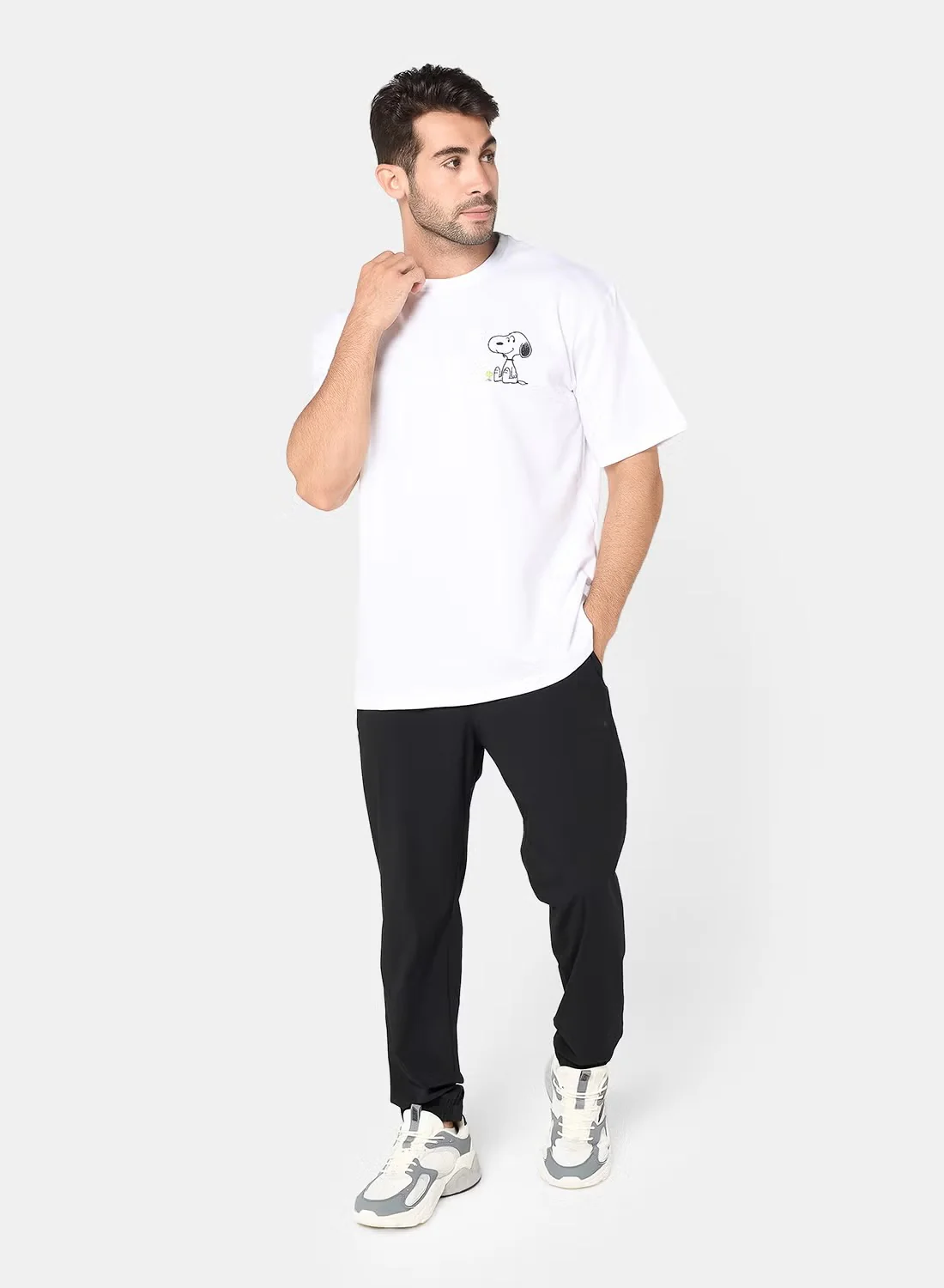 ACTIV GRAPHIC R.NECK T-SHIRT - WHITE - Image 7