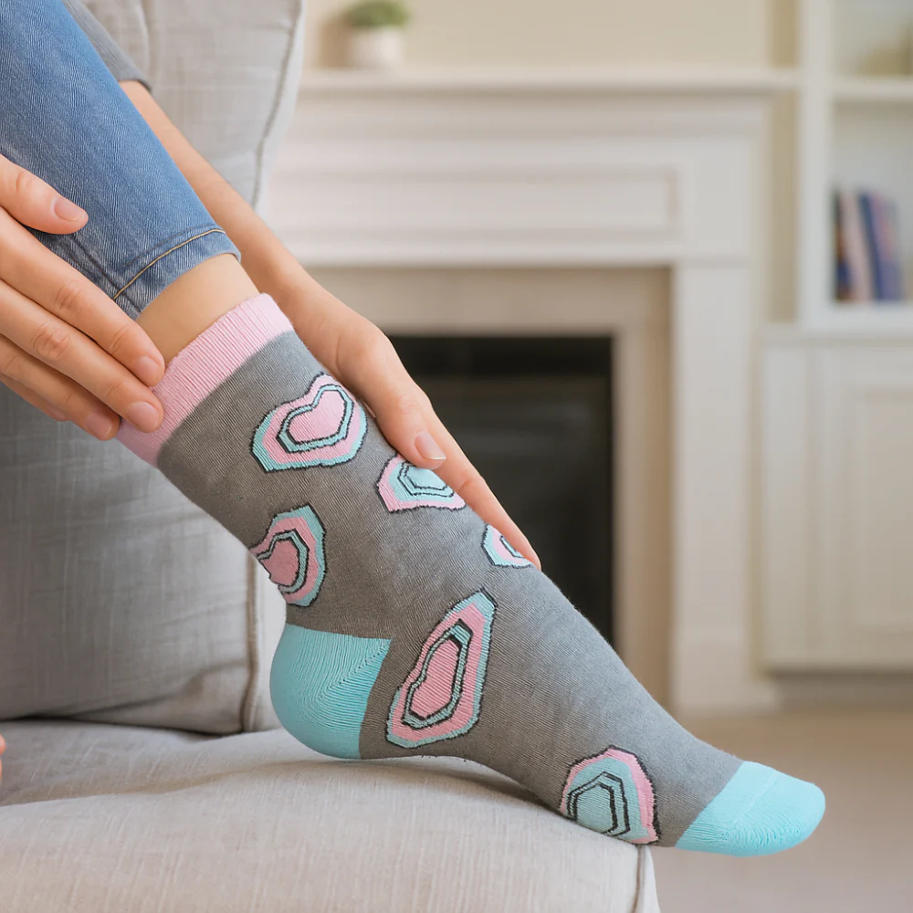 ACTIV H-TOWEL LONG SOCKS - GREY*SKY