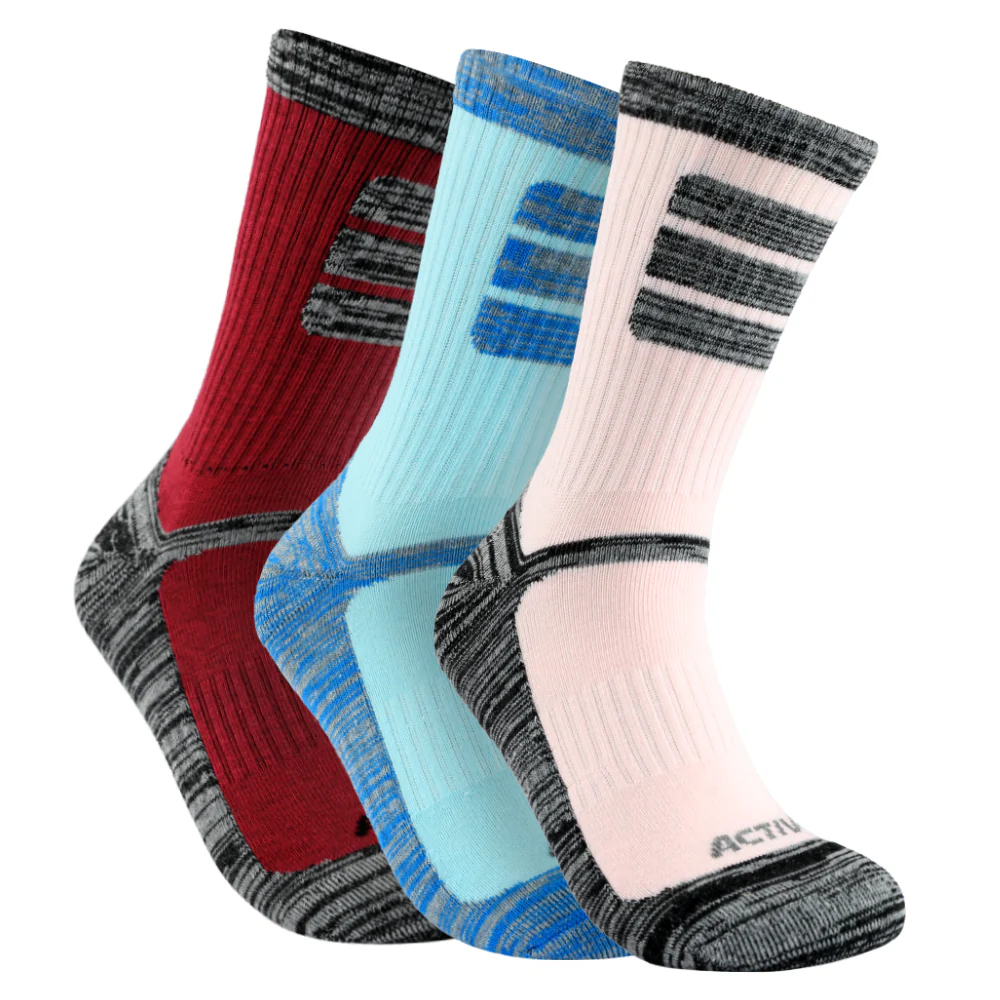 ACTIV H-TOWEL LONG SOCKS-P*3- ROSE*BUR - Image 2
