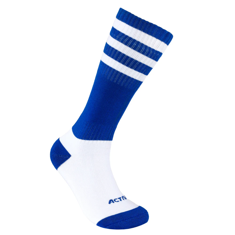 ACTIV H-TOWEL SOCCER SOCKS - BLUE*WHT - Image 2