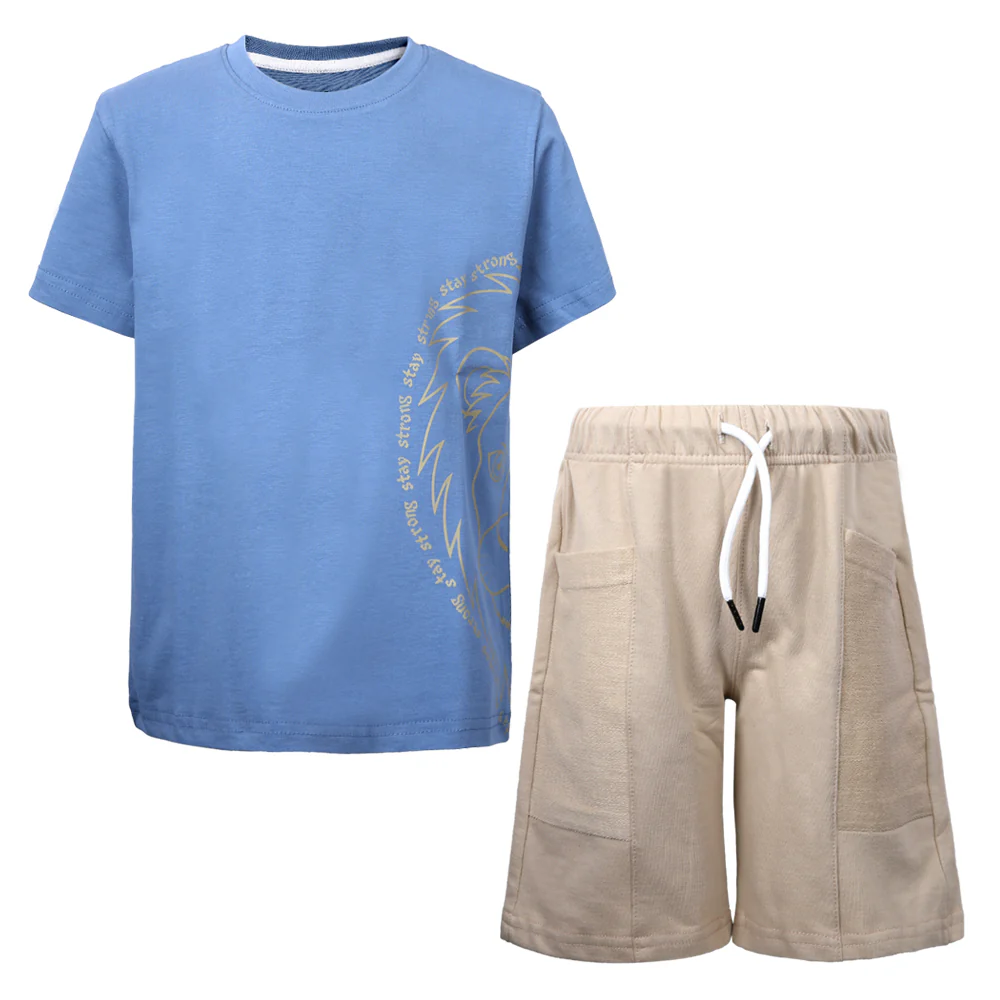 ACTIV GRAPHIC CASUAL SET - INDIGO