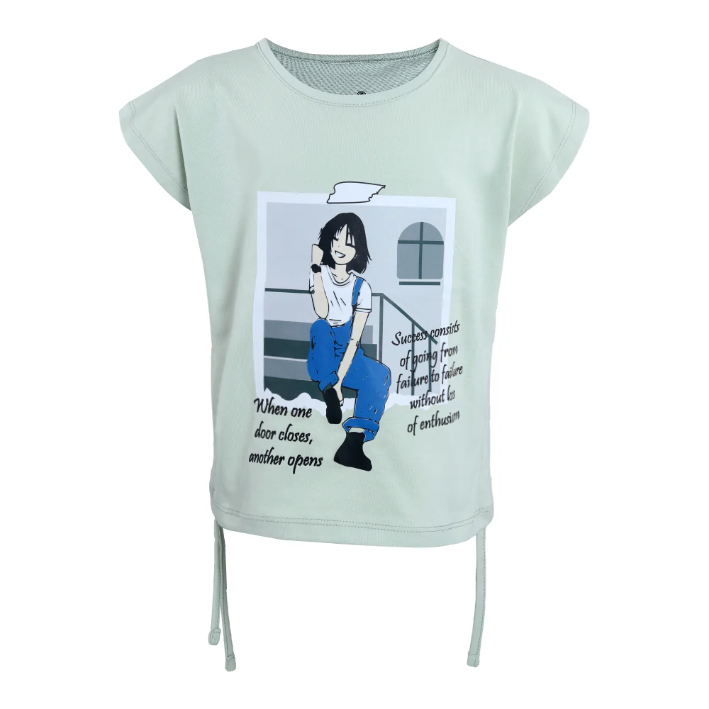 ACTIV GRAPHIC R.NECK T-SHIRT - PISTACHI