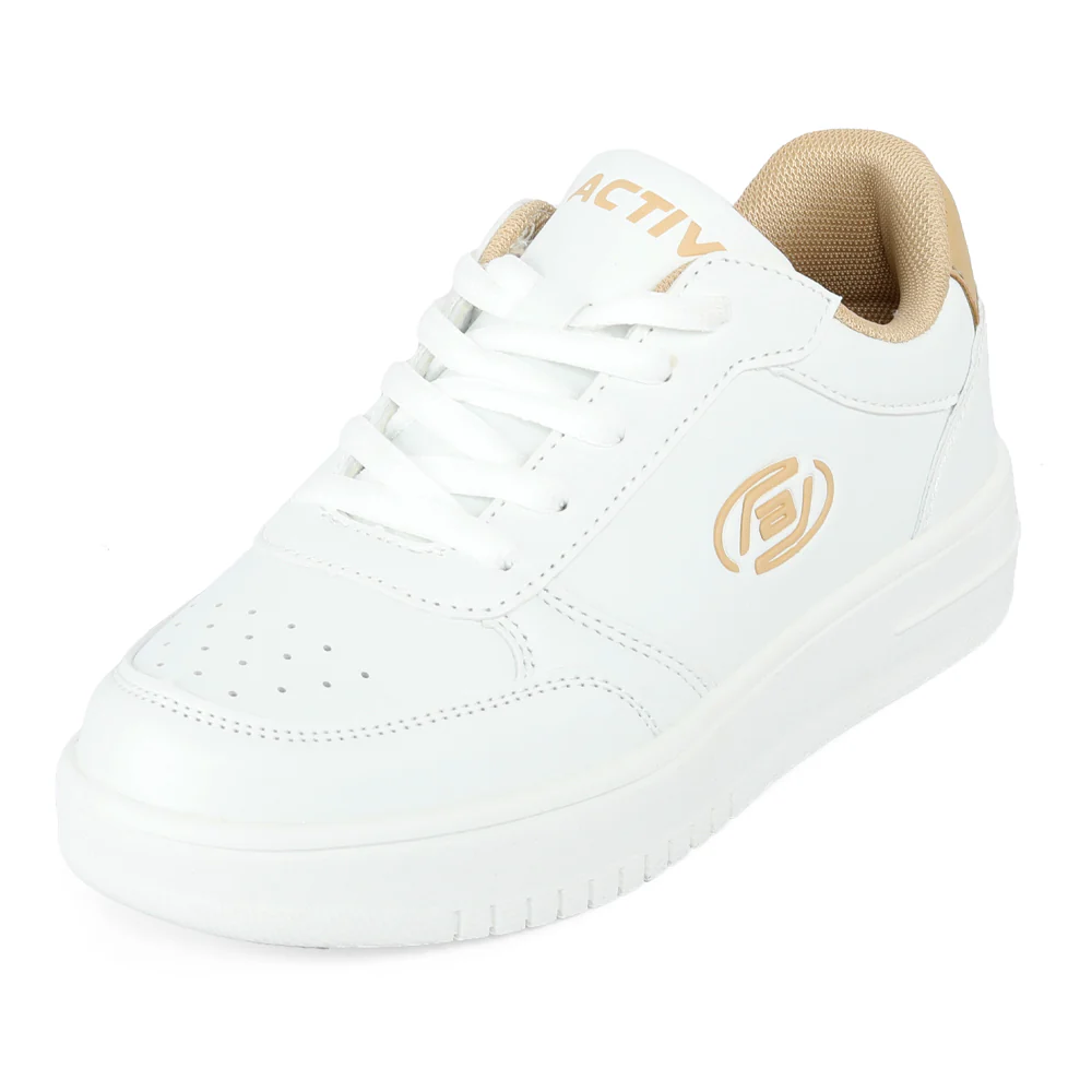 ACTIV LIFE STYEL SHOES - WHITE*BEIGE - Image 3