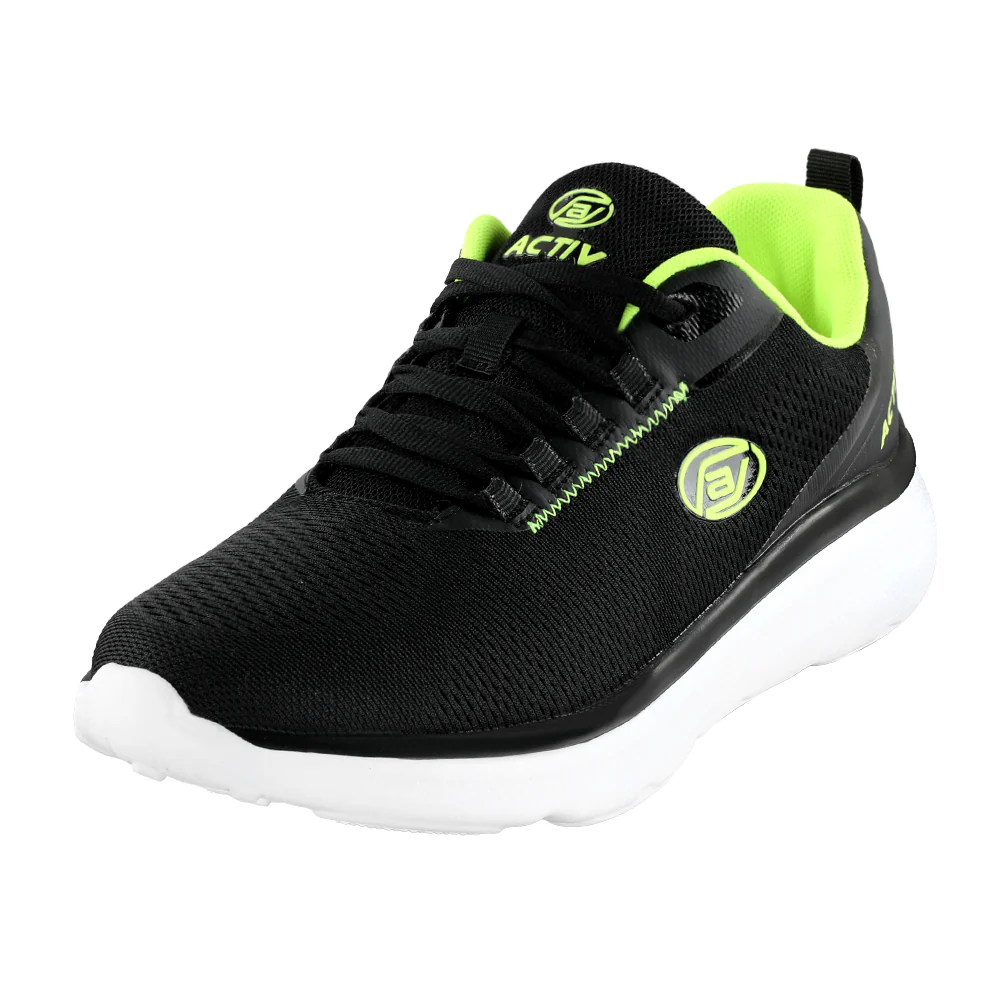ACTIV RUNNING SHOES- BLACK - Image 3