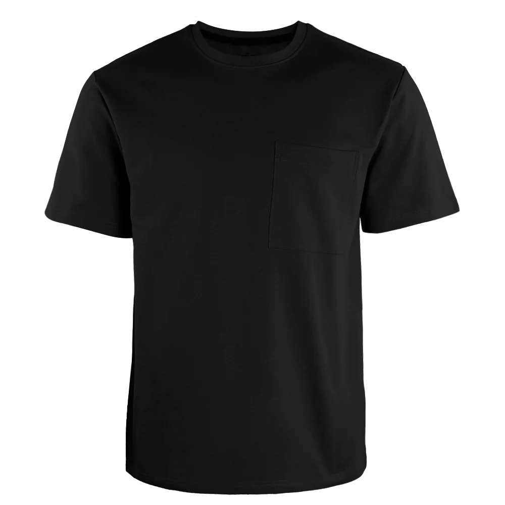 ACTIV POCKET R.NECK T-SHIRT - BLACK
