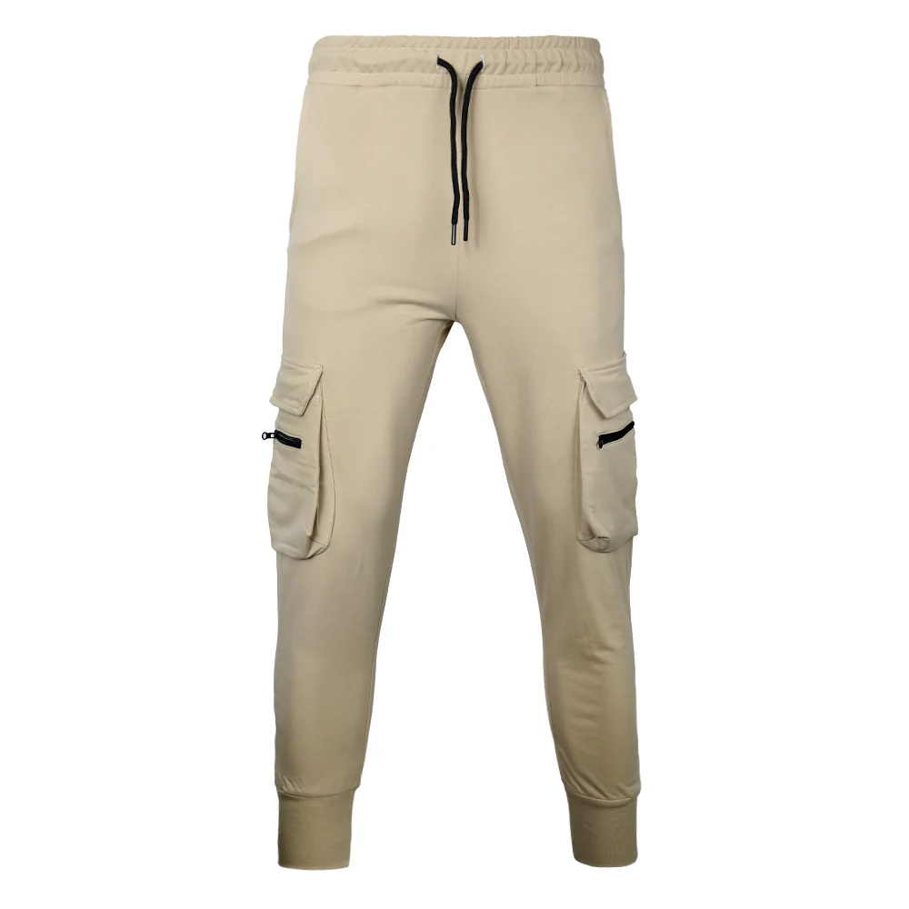 ACTIV POCKET ZIPPER SWEATPANTS - BEIGE - Image 2