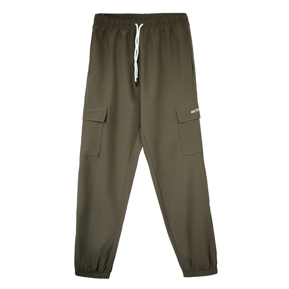 ACTIV POCKET ZIPPER SWEATPANTS - OLIVE