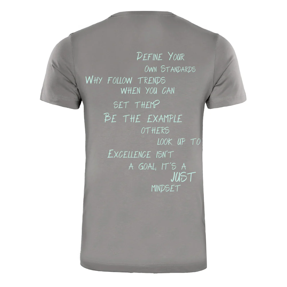ACTIV PRINT R.NECK T-SHIRT - D.GREY - Image 3