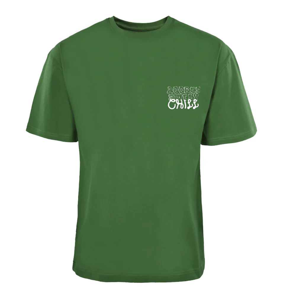 ACTIV GRAPHIC R.NECK OVRSIZE T-SHIRT - D.OLIVE - Image 4