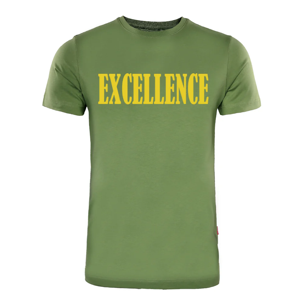 ACTIV PRINT R.NECK T-SHIRT - OLIVE - Image 2