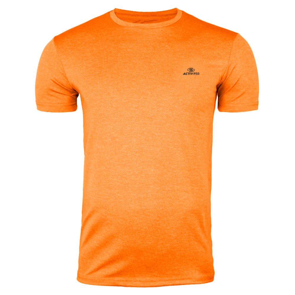 ACTIV PRINT R.NECK T-SHIRT - ORANGE