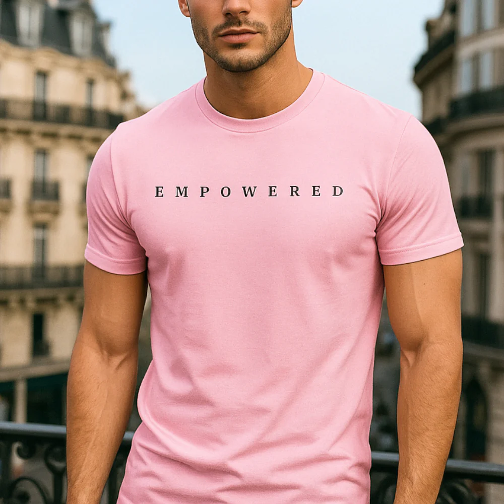 ACTIV PRINT R.NECK T-SHIRT - ROSE