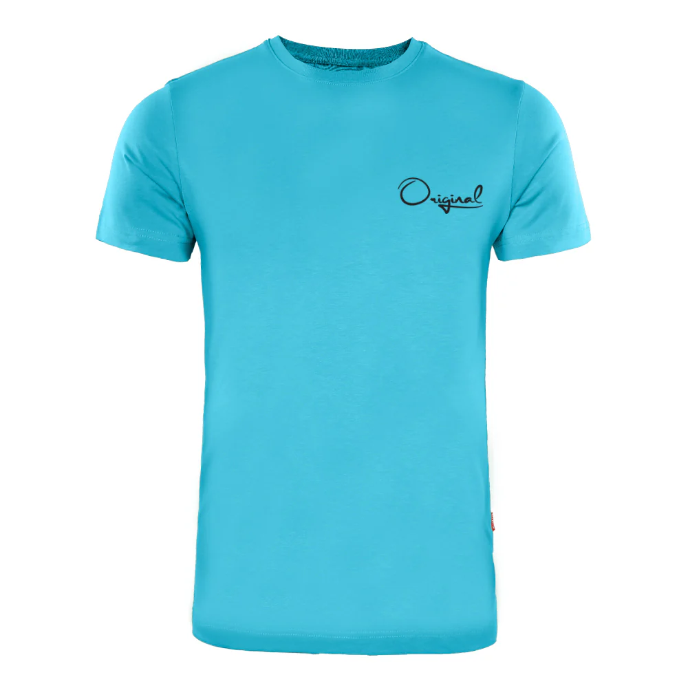 ACTIV PRINT R.NECK T-SHIRT - TURQUOIS - Image 2