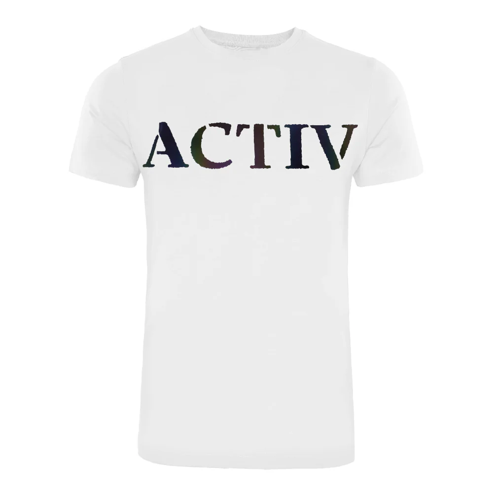 ACTIV PRINT R.NECK T-SHIRT - WHITE - Image 2