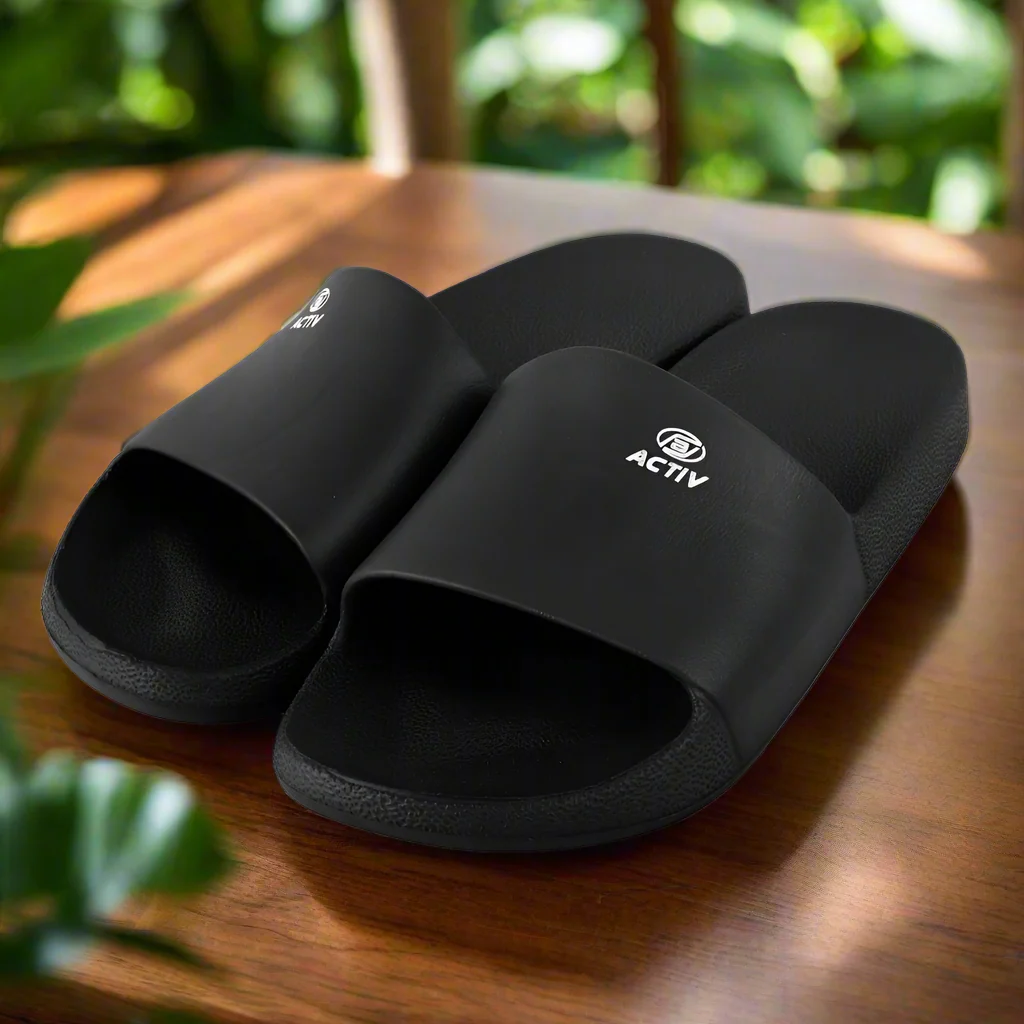 ACTIV SLIDE SLIPPER - BLACK