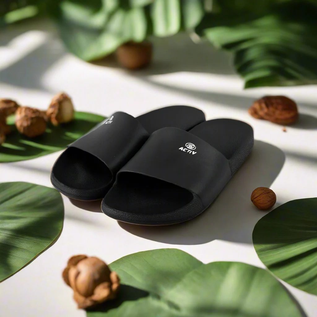 ACTIV SLIDE SLIPPER - BLACK - Image 4