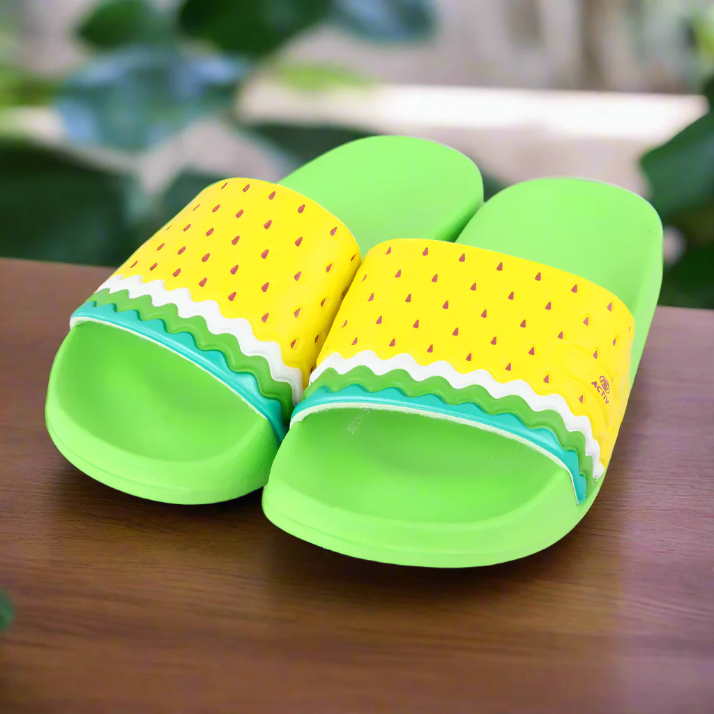 ACTIV SLIDE SLIPPER - LIME
