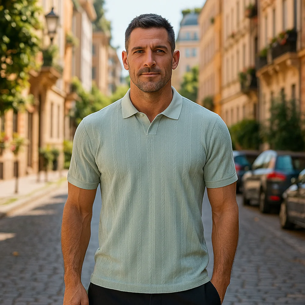 ACTIV TRANSFER CASUAL POLO - L.OLIVE