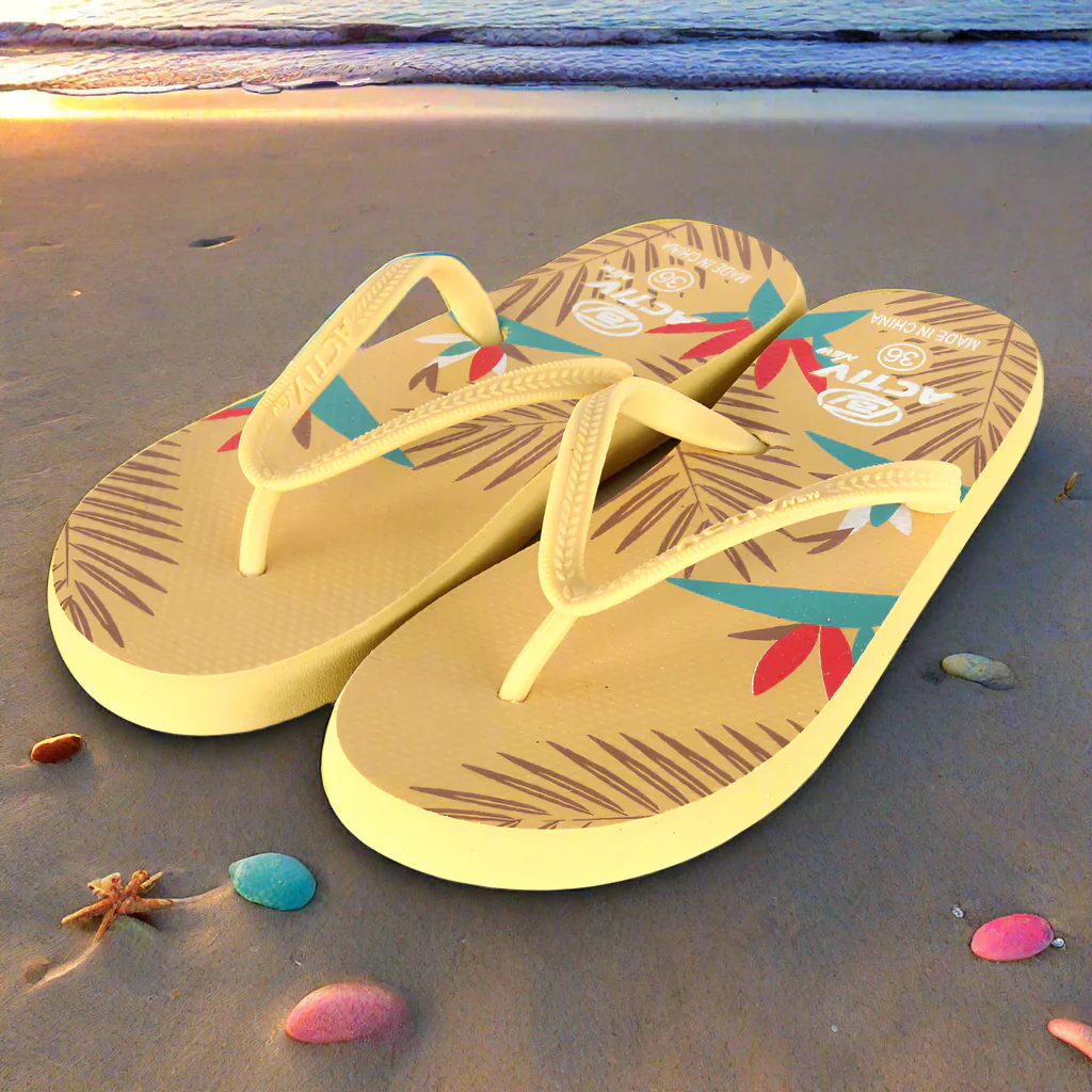 ACTIV FLIP FLOP SLIPPER - BEIGE