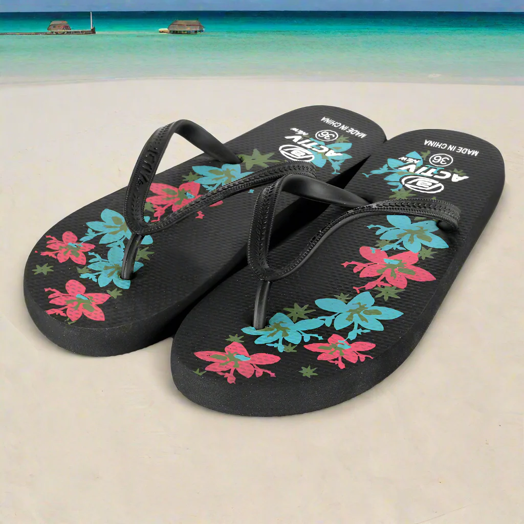 ACTIV FLIP FLOP SLIPPER - BLACK
