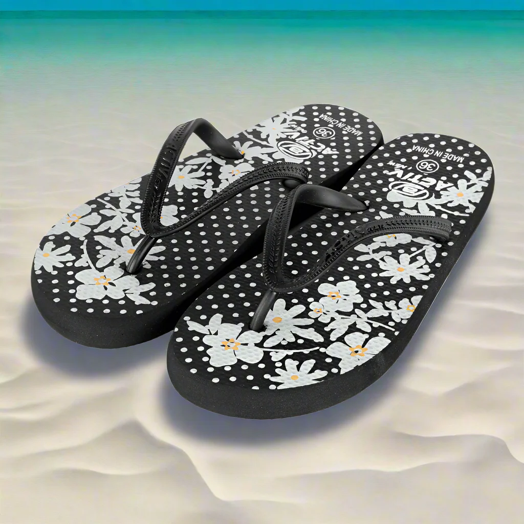 ACTIV FLIP FLOP SLIPPER - BLACK
