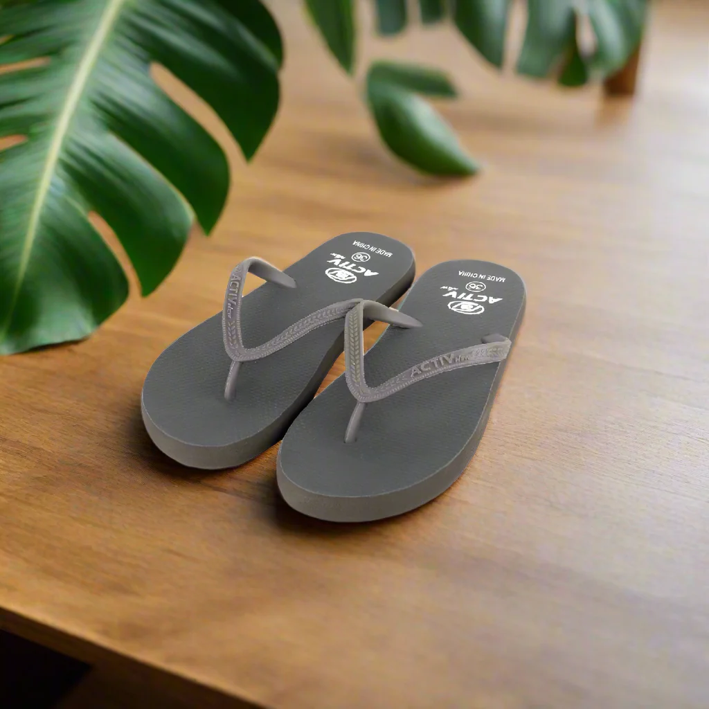 ACTIV FLIP FLOP SLIPPER - GREY - Image 4