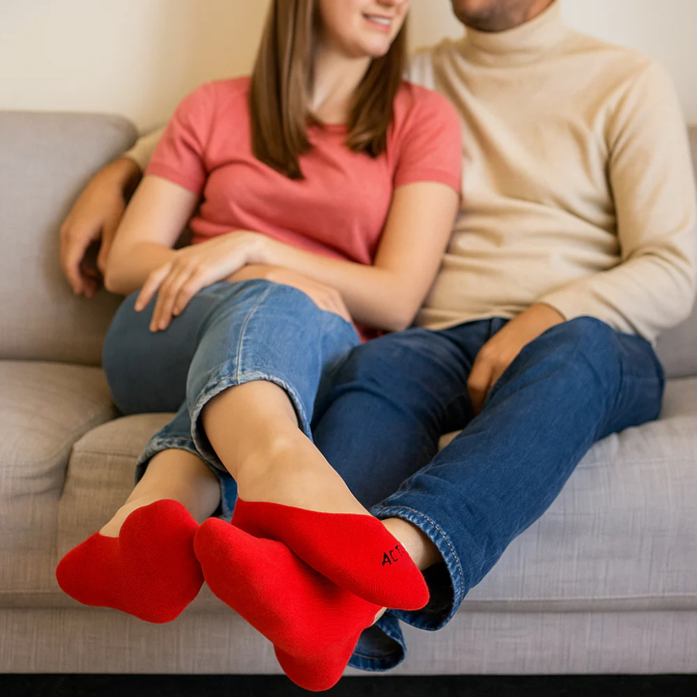 ACTIV WOMEN BALLERINA SOCKS - RED