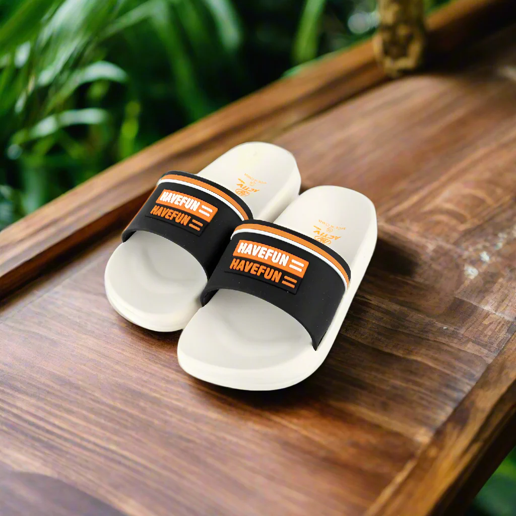 ACTIVNEW KIDS SLIPPER - BLK*BEIG - Image 4