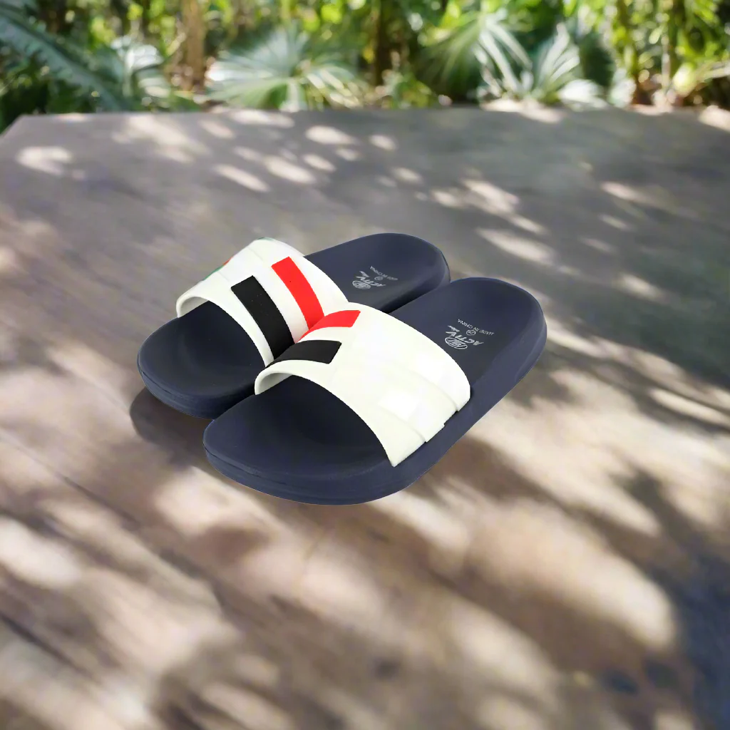 ACTIVNEW KIDS SLIPPER - WHT*NAVY - Image 4