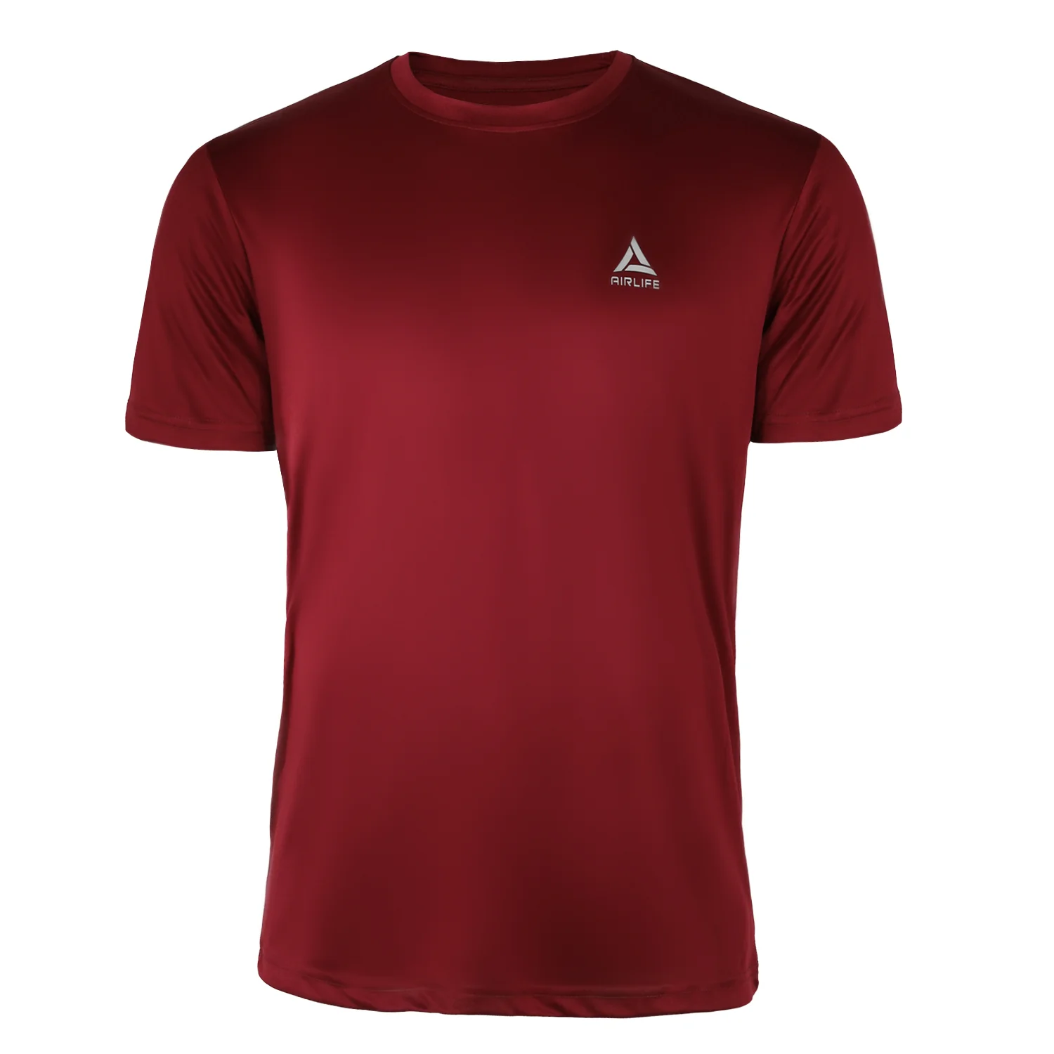 AIRLIFE BASIC R.NECK T-SHIRT - BURGUNDY