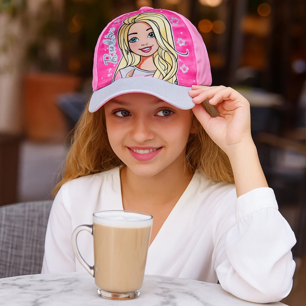 BARBIE GIRL'S VELCRO CAP - PINK