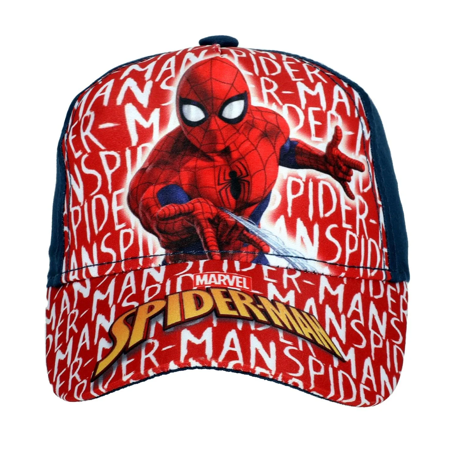 SPIDER-MAN BOY'S SNAP CAP - NAVY - Image 2